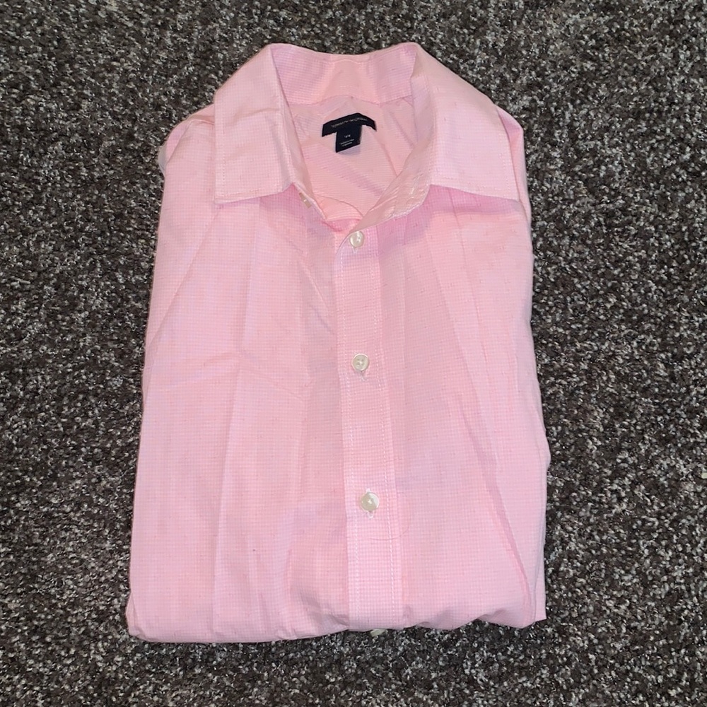 Youth Pink Tommy Hilfiger Button Up